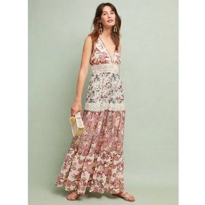 Anthropologie Cabaret Floral Maxi Dress Ranna Gill
